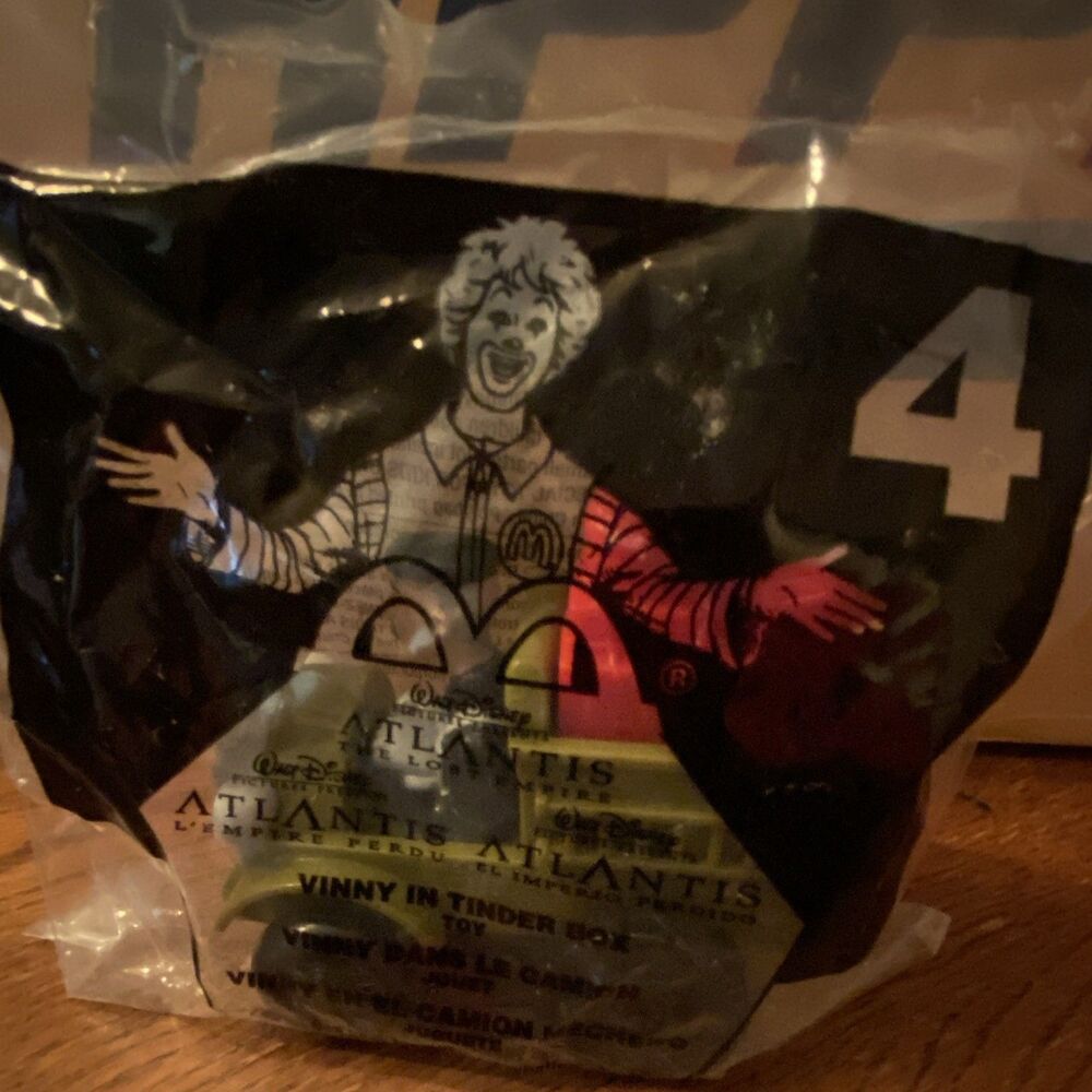 McDonald's Disney Atlantis The Lost Empire Toy #4 Vinny in Tinder Box (2001)